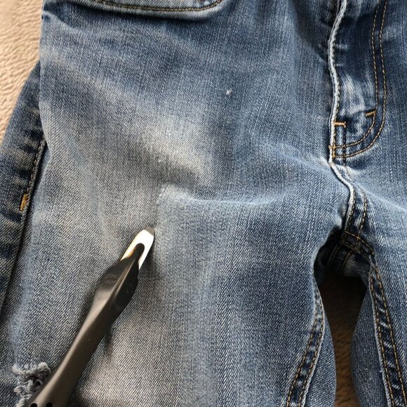 Levis Women's 511 Jeans Size 16  28x30 Straight Classic Blue Denim Mid Rise Y2K - Picture 12 of 16